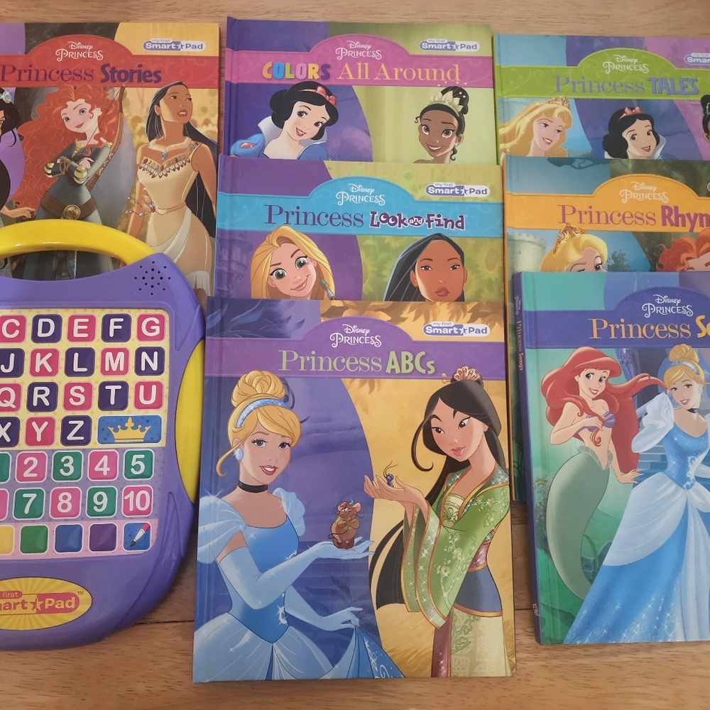 Disney Princess Interactive Smart Pad and Book Set - Purple and Multicolor